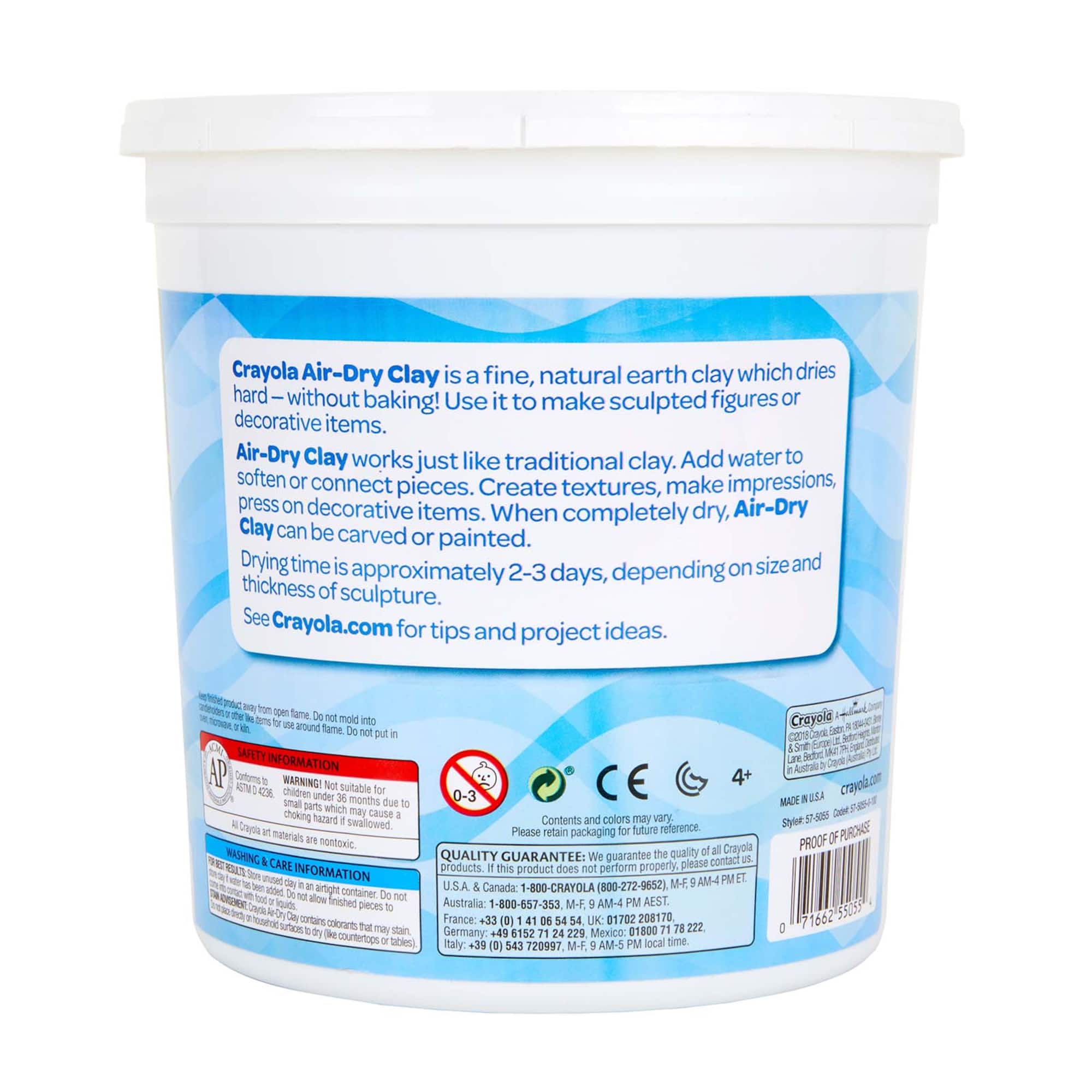 Crayola White Air Dry Clay, 5lb.